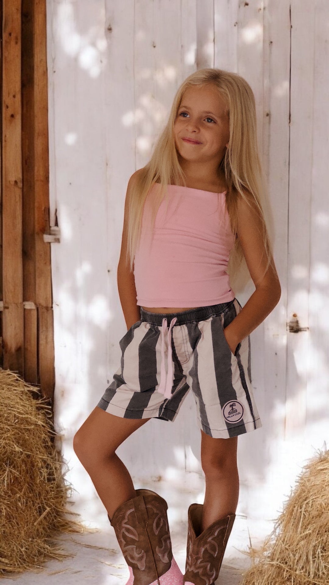 KIDS WEEKEND WALKSHORTS-STRIPE CITY