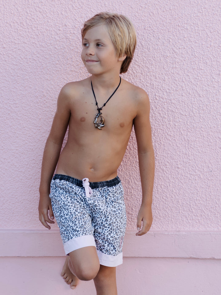 KIDS WEEKEND WALKSHORTS - LEOPARD